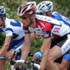 Frank Schleck behind Jan Ullrich on the 3rd stage of the Tour de Suisse 2004